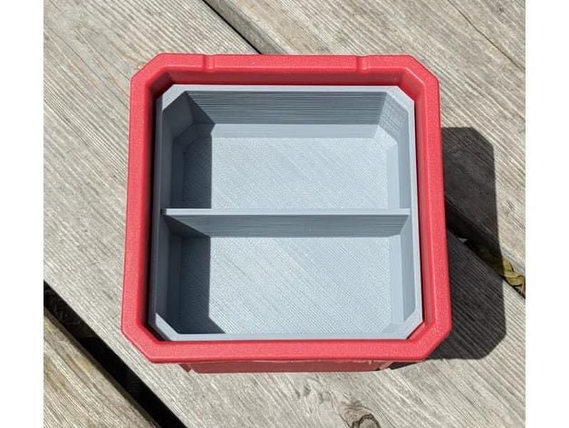 Nesting Cups for Milwaukee Packout NW3DPrinting Black-Bottom Bin (2 Space)