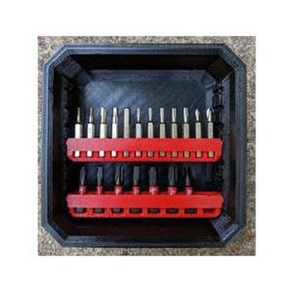 Micro Bit Holder for Milwaukee Packout Bins NW3DPrinting Black-
