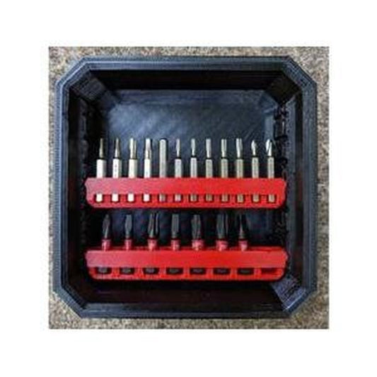 Micro Bit Holder for Milwaukee Packout Bins NW3DPrinting Black-
