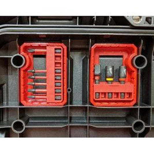 Bit Trays for Milwaukee Packout Toolbox NW3DPrinting Black-Normal- Bottom Mount