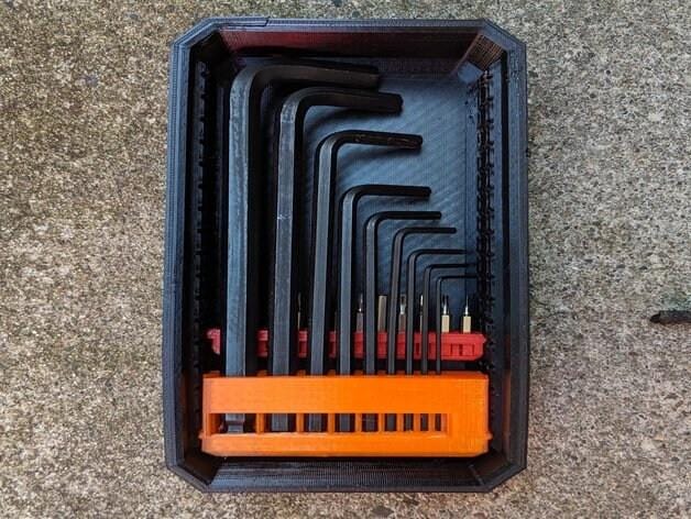 Hex Key Holder for Milwaukee Packout Bins NW3DPrinting