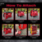 Milwaukee Hook for Packout - Red Plastic Design with Multiple Cutouts for Versatile Use NW3DPrinting