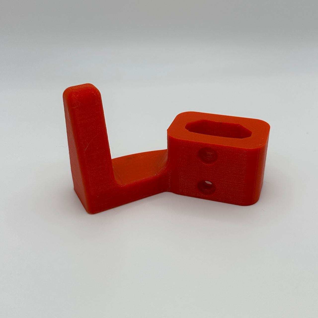 Milwaukee Hook for Packout - Red Plastic Design with Multiple Cutouts for Versatile Use NW3DPrinting