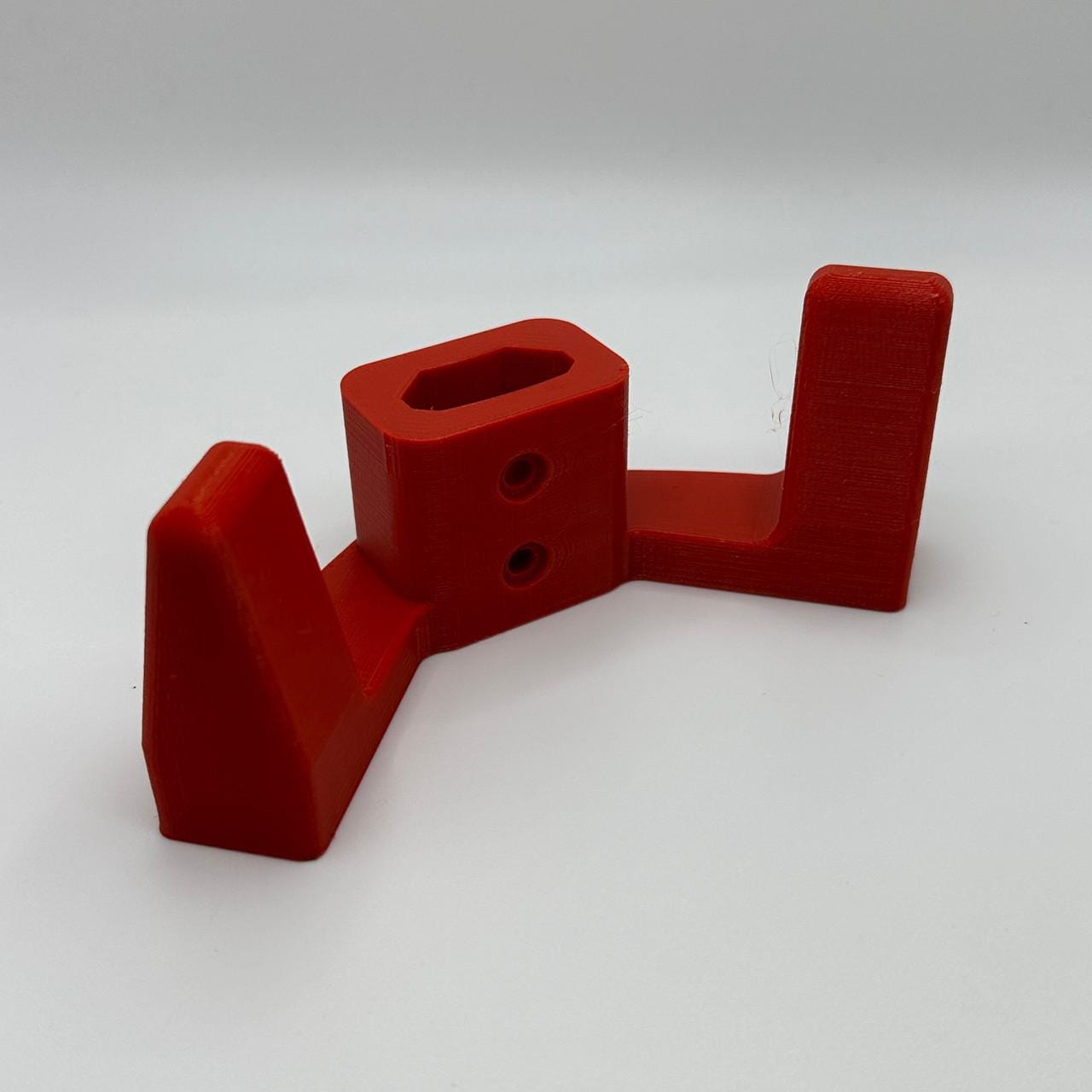 Milwaukee Hook for Packout - Red Plastic Design with Multiple Cutouts for Versatile Use NW3DPrinting