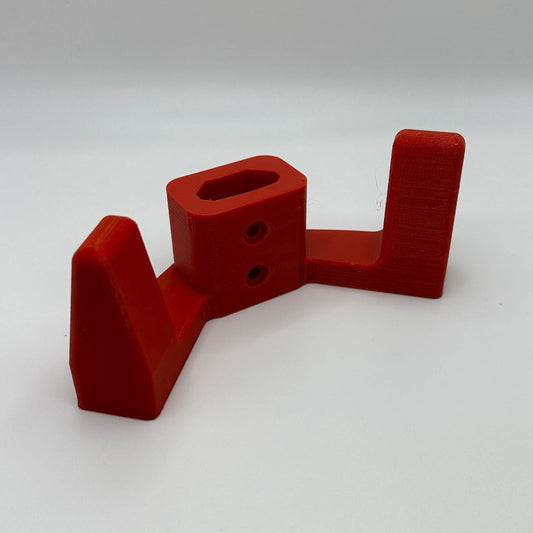 Milwaukee Hook for Packout - Red Plastic Design with Multiple Cutouts for Versatile Use NW3DPrinting