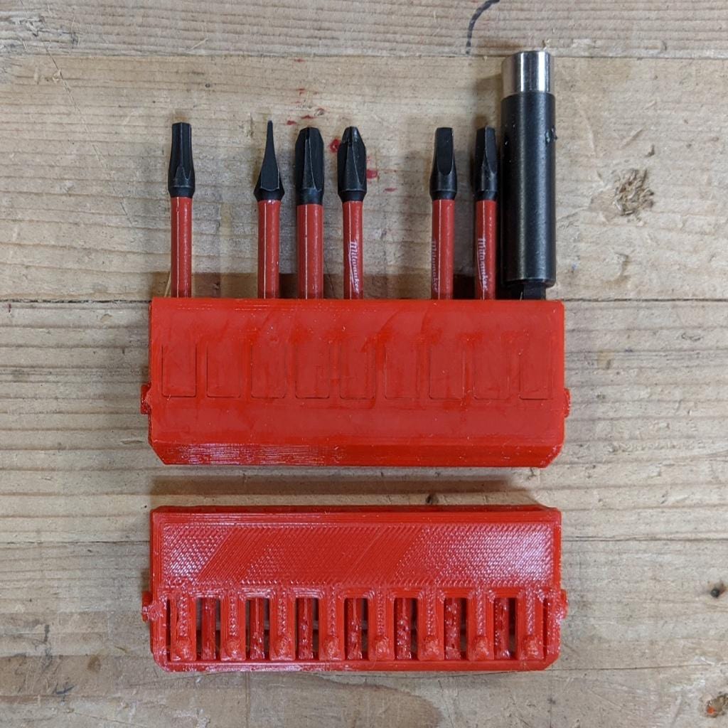 Milwaukee Tool Style Bit Holders for Milwaukee Packout Bins NW3DPrinting