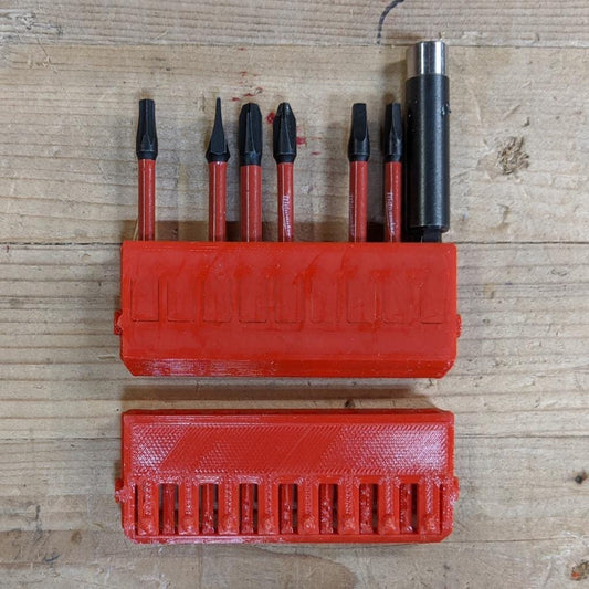 Milwaukee Tool Style Bit Holders for Milwaukee Packout Bins NW3DPrinting