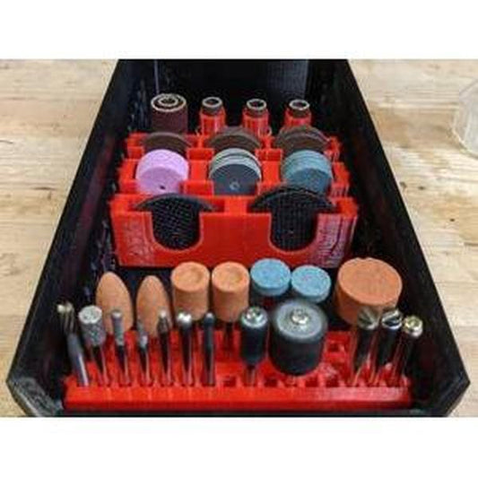 Dremel Accessory Holders for Milwaukee Packout Bins NW3DPrinting Red-33mm Disk Holder